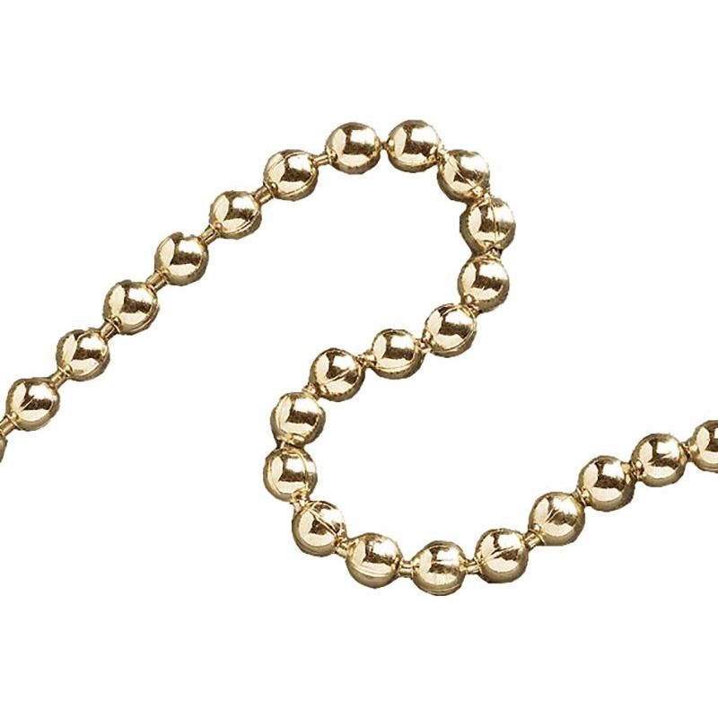 Faithfull Ball Chain Polished Brass 3.2mm x 10m Faithfull - NN4 Online