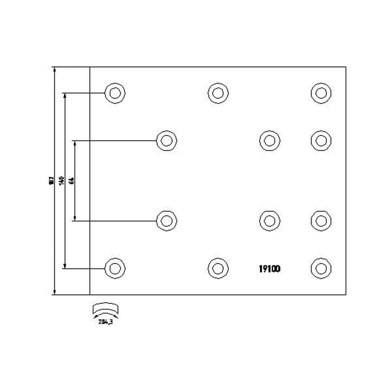 Textar Textar Cv Brake Lining Set 1909902