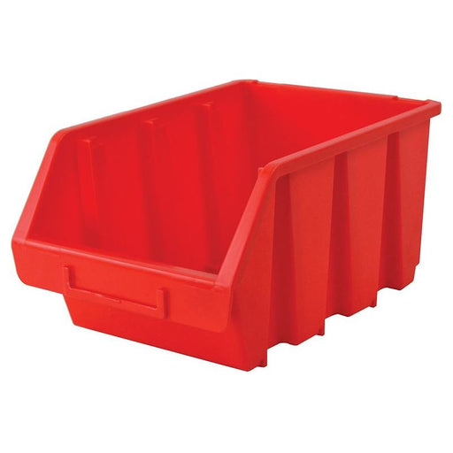 Faithfull Interlocking Storage Bin Size 3 Red 170 x 240 x 126mm Faithfull - Dynamic Drive