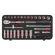 Sealey Premier Platinum Premier Platinum Socket Set 1/4"Sq Drive 49pc AK7920 Sealey Premier Platinum - Dynamic Drive