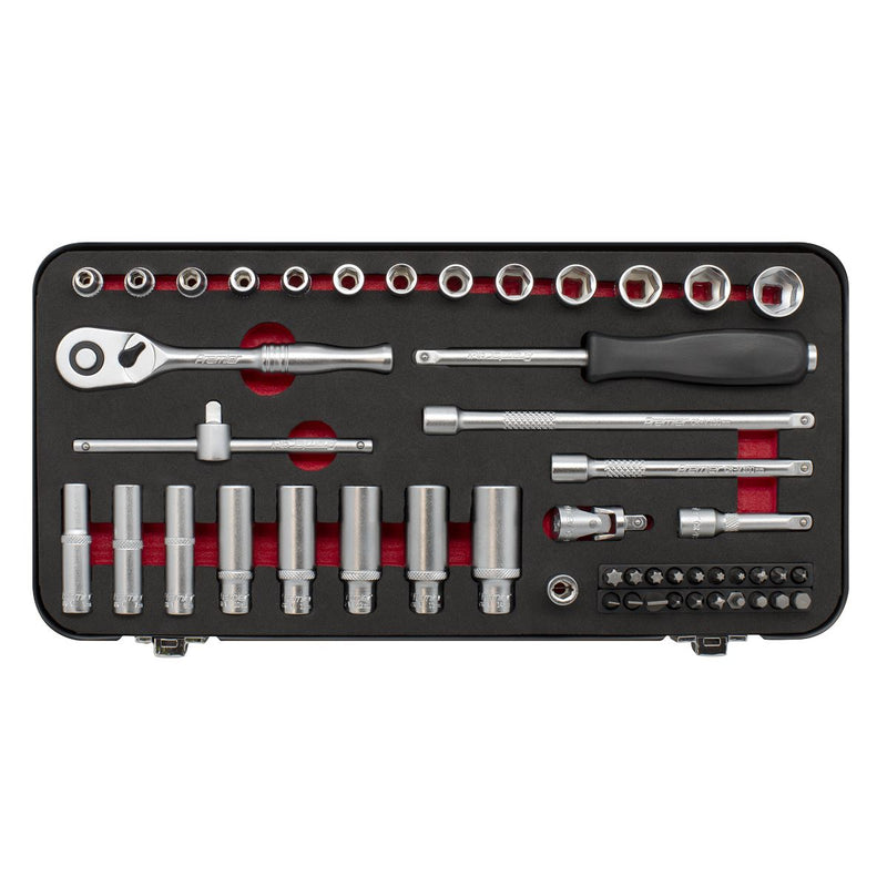 Sealey Premier Platinum Premier Platinum Socket Set 1/4"Sq Drive 49pc AK7920 Sealey Premier Platinum - Dynamic Drive