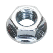 Sealey Flange Nut Serrated M6 Zinc Pack of 100 FN6 Sealey - Dynamic Drive