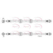 Apec Brake Hydraulic Hose Line Rear Left fits Land Rover Range Rover Evoque