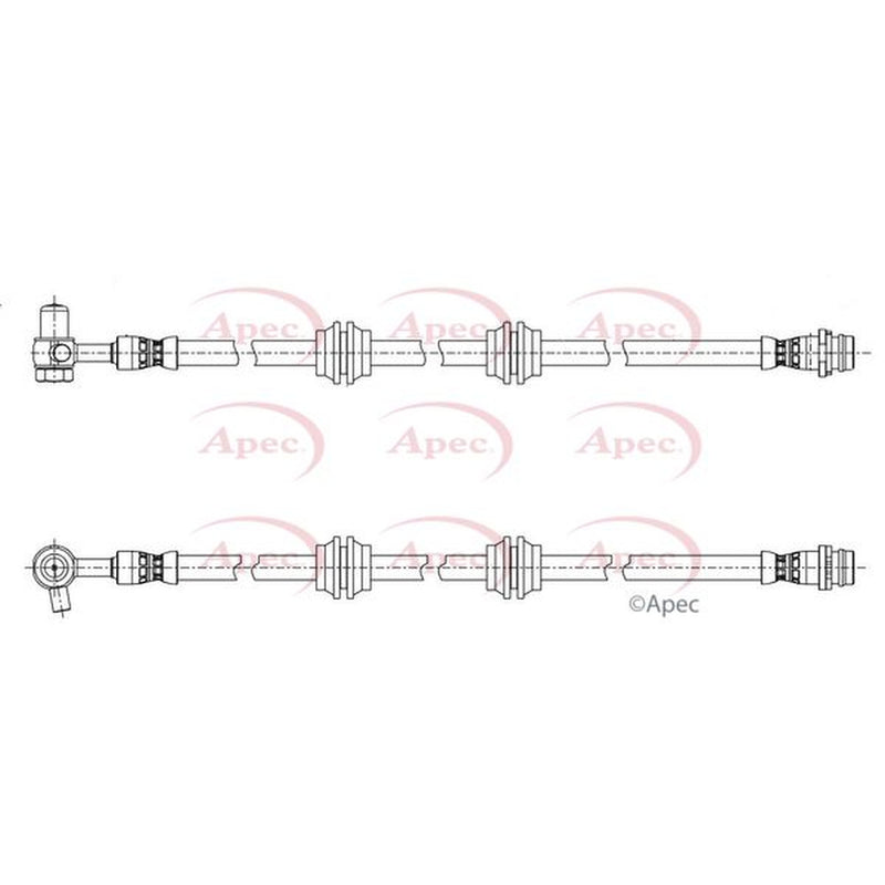 Apec Brake Hydraulic Hose Line Rear Left fits Land Rover Range Rover Evoque