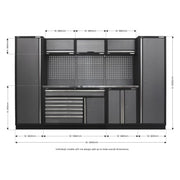 Sealey Superline Pro 3.24m Storage System Stainless Steel Worktop Sealey - Dynamic Drive