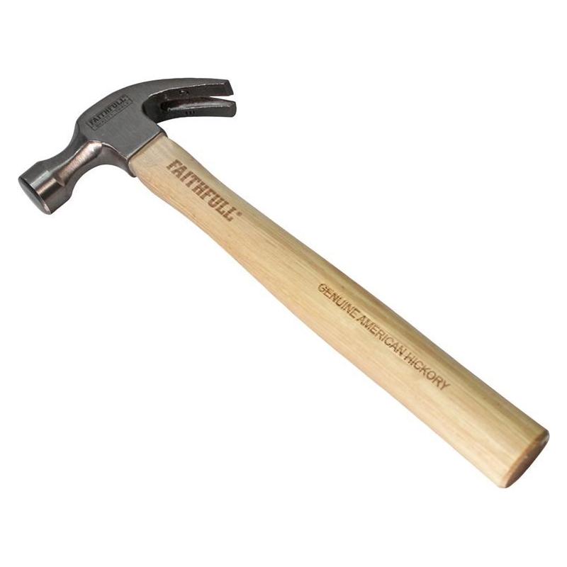 Faithfull Claw Hammer Hickory Shaft 567g (20oz) Faithfull - NN4 Online