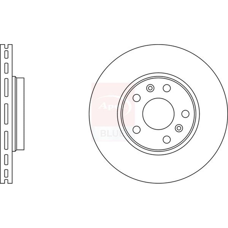 Apec Front Brake Vented Discs & Pads fits Renault Safrane 1996-2000 2.0 2.2