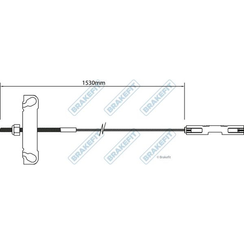 Apec Handbrake Cable Centre fits Ford Transit 2000-2006 2.3 2.4
