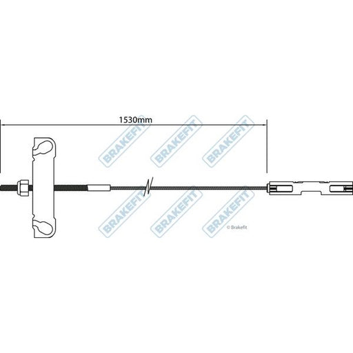 Apec Handbrake Cable Centre fits Ford Transit 2000-2006 2.3 2.4