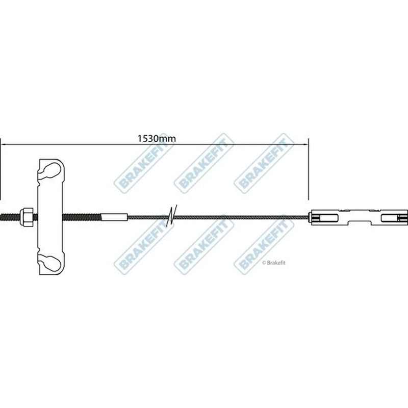 Apec Handbrake Cable Front BBC3178