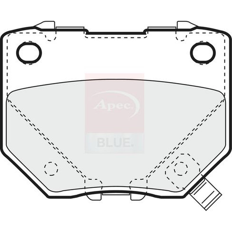 Apec Rear Brake Pad Set fits Nissan Skyline 1993-2006 2.0 2.5