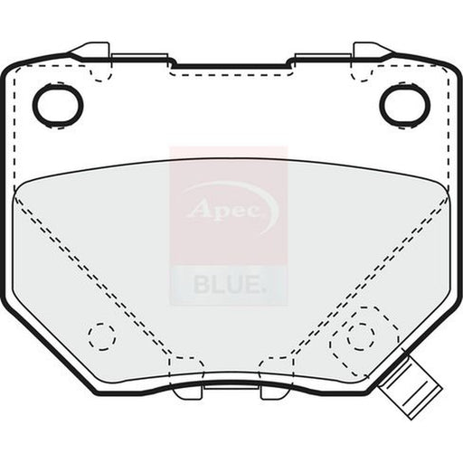 Apec Rear Brake Pad Set fits Nissan Skyline 1993-2006 2.0 2.5