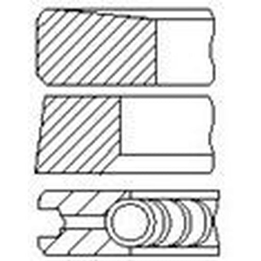 FAI Piston Ring Kit (1CYL) PR19-000 4431757 PR19-000