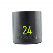 Carlyle Tools 1/2In Drive 24mm 6 Pt Stubby Impact Socket - image 1