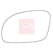 Apec Exterior Wing Mirror Glass Left fits VW New Beetle 1998-2010