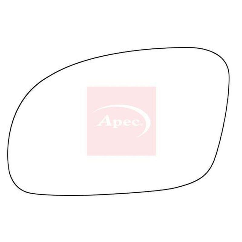 Apec Exterior Wing Mirror Glass Left fits VW New Beetle 1998-2010