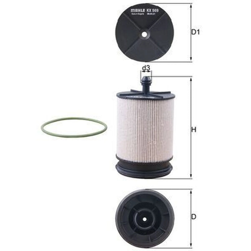 Mahle Fuel Filter Element KX 569D