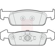 Apec Front Brake Pad Set PD3832