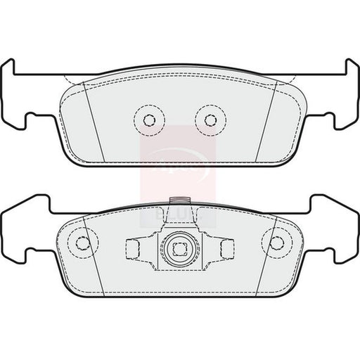 Apec Front Brake Pad Set fits Dacia Logan II 2015 on 1.2