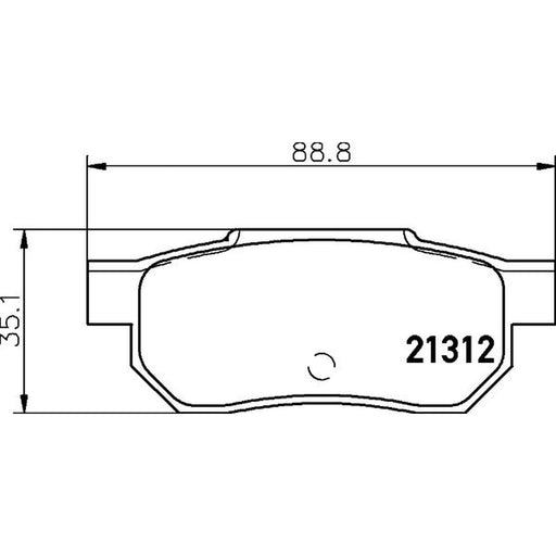 Mintex Rear Brake Pad Set MDB1360