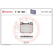 Brembo 4 x Front Brake Pad Set fits Mercedes-Benz 123 1976-1985