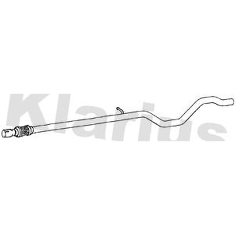 Klarius Exhaust Pipe OD fits Chrysler Ypsilon 2011-2021 1.2
