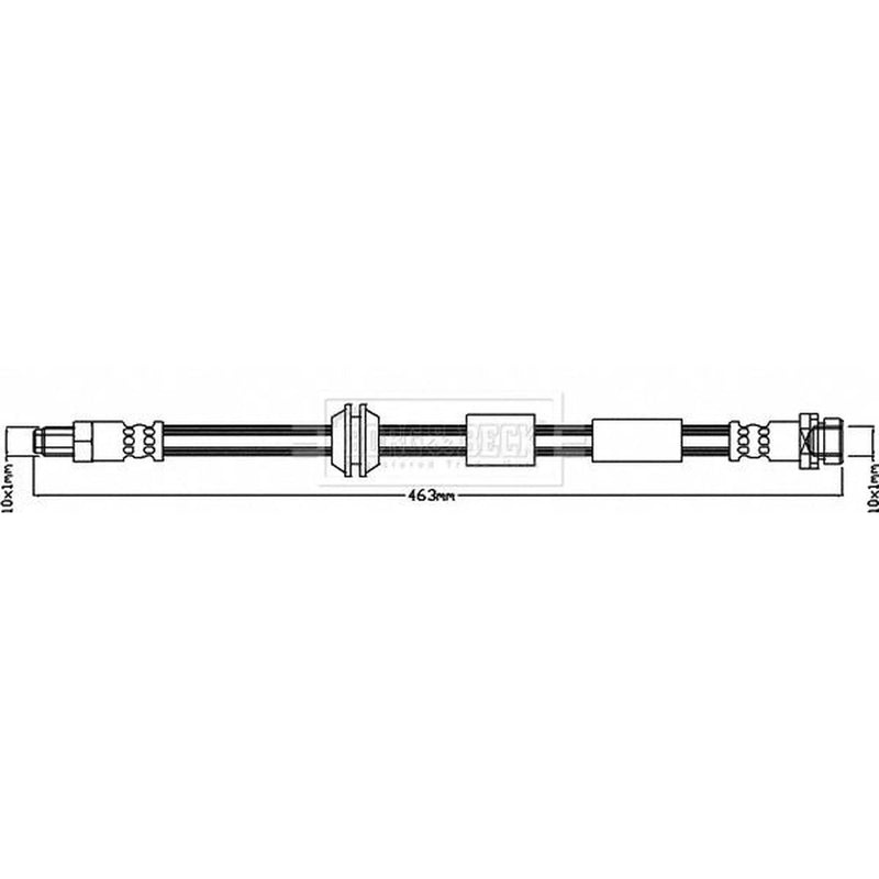 Borg & Beck Brake Hydraulic Hose Line Front Right BBH8053