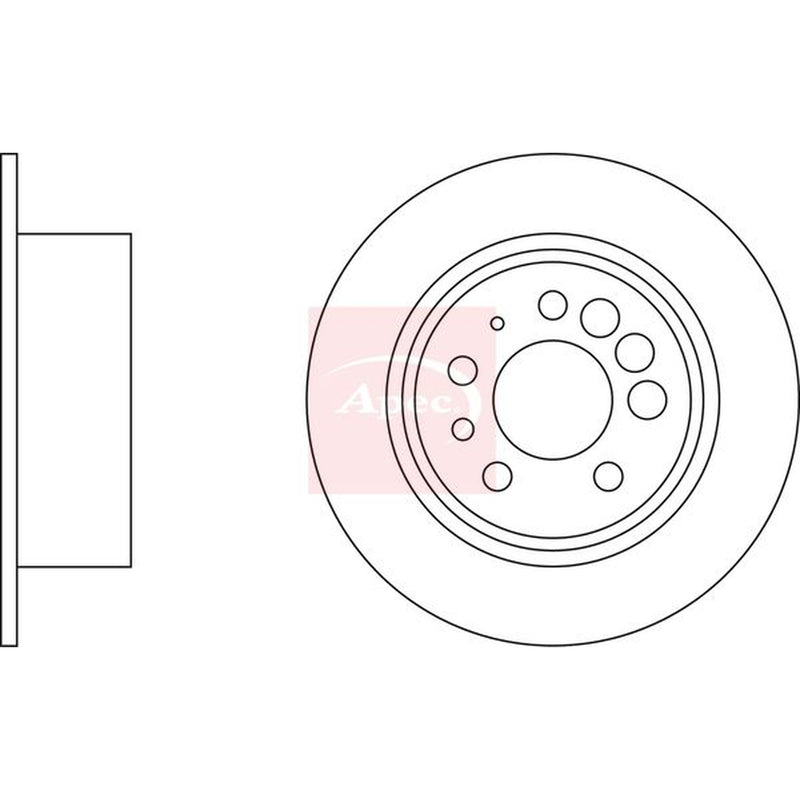 Apec Front Vented & Rear Vented Brake Discs & Pads fits Volvo 960 1990-1996 2.9