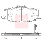 Apec Front Brake Pad Set fits Suzuki Jimny Closed Off-Road Vehicle 2018-2019 1.5
