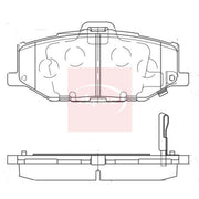Apec Front Brake Pad Set PAD2374