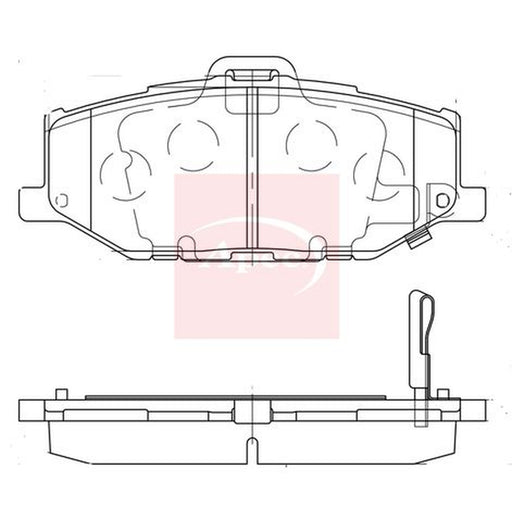 Apec Front Brake Pad Set fits Suzuki Jimny Closed Off-Road Vehicle 2018-2019 1.5