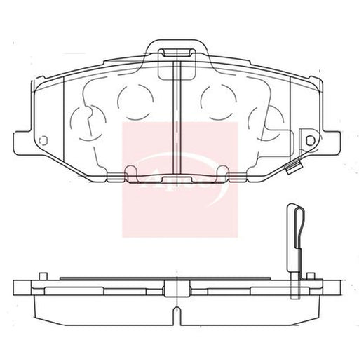 Apec Front Brake Pad Set PAD2374