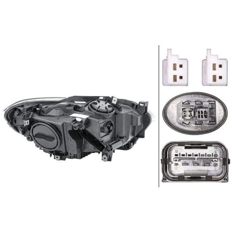 Hella Headlight Headlamp D1S (gas discharge tube) Left fits BMW 1 Sports Hatch
