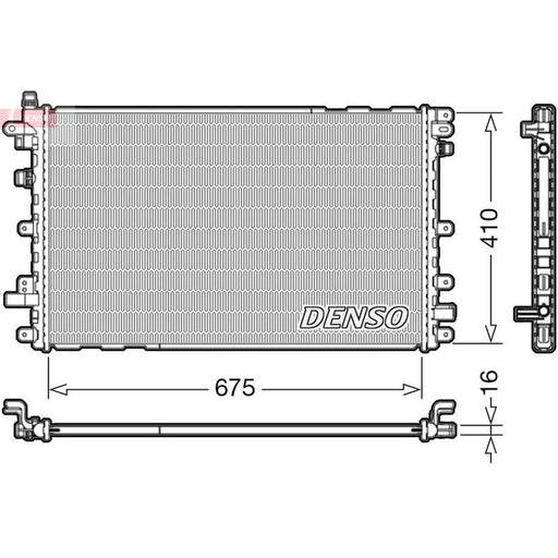 Denso Engine Radiator fits Opel Ampera 2011-2015