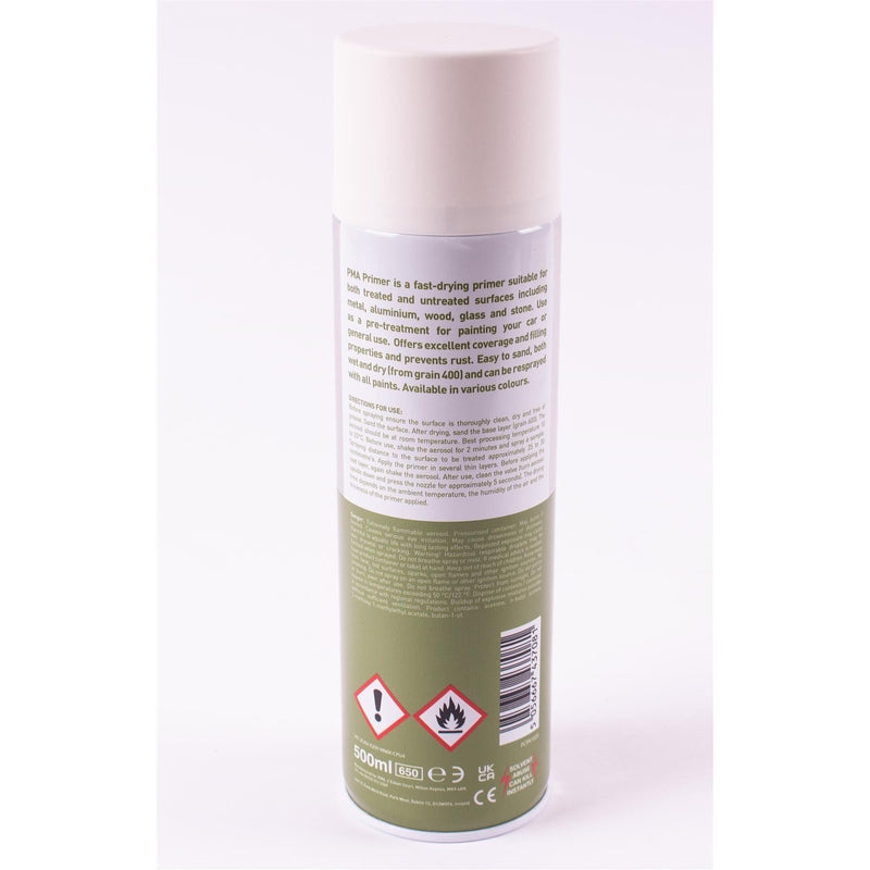 12 x PMA Professional White Primer 500ml Spray Paint High Coverage PMA - Dynamic Drive