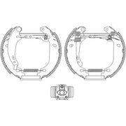 Mintex Brake Shoe Set Axle Kit fits Renault Clio 1998-2016 1.2 1.4 1.5 1.6 1.9