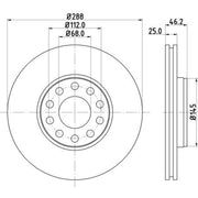 DON Front & Rear Brake Discs & Pads fits Skoda Superb I 2001-2008 1.8