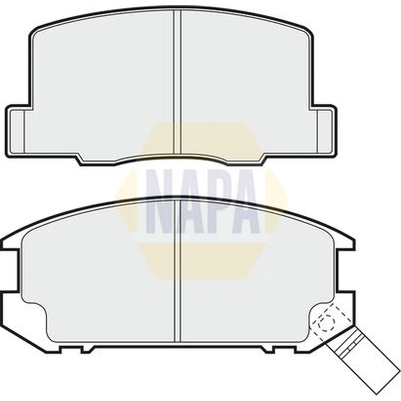 NAPA Rear Brake Pad Set fits Toyota MR2 I 1984-1990 1.6
