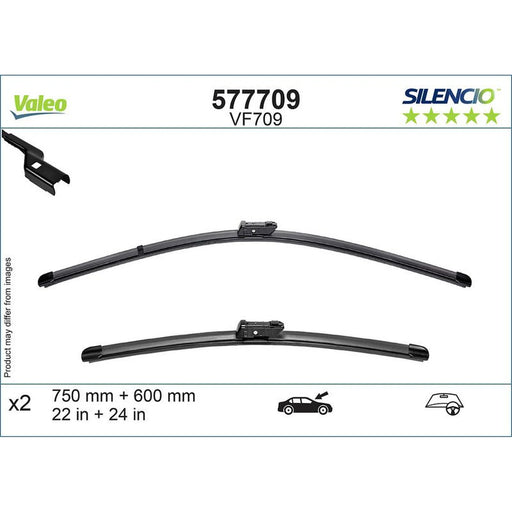 Valeo Aerotwin Front Wiper Blade Set 750mm + 600mm — 577709