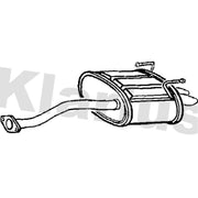 Klarius Box With Tail Pipe Rear fits Honda Civic VII 2002-2005 1.7
