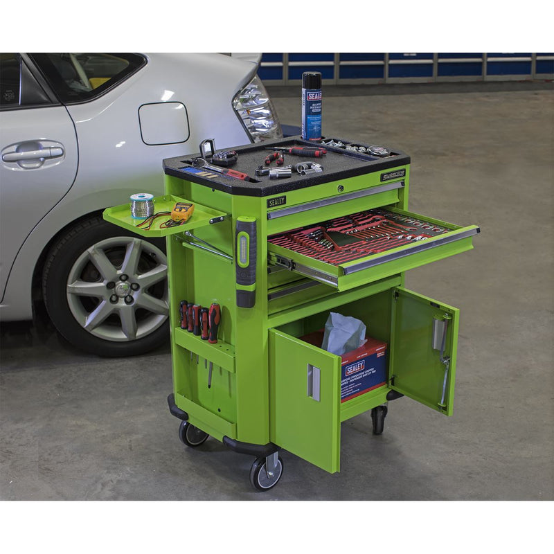 Sealey Tool Trolley with 4 Drawers & 2 Door Cupboard AP980MTHV Sealey - Dynamic Drive