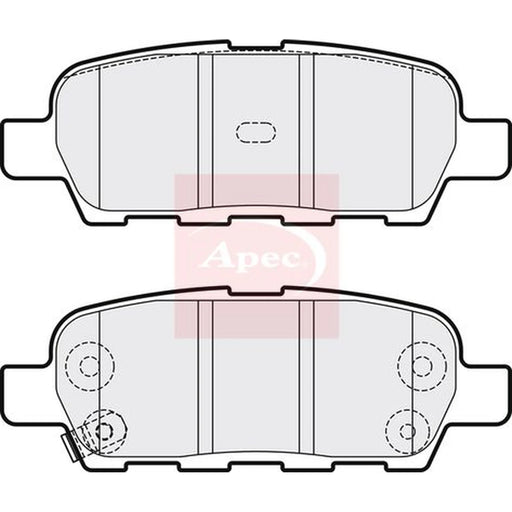 Apec Rear Brake Pad Set PAD1264
