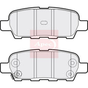 Apec Front Vented & Rear Vented Brake Discs & Pads fits Infiniti G 2007-2013