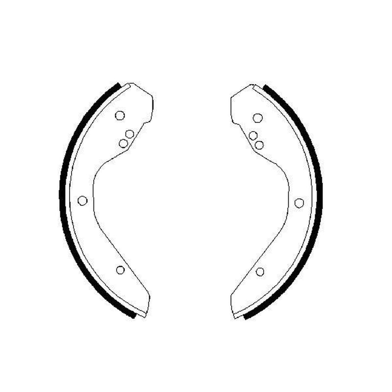 Bosch Brake Shoe Set Axle Kit fits VW Beetle 1970-1979 1.2 1.3 1.6