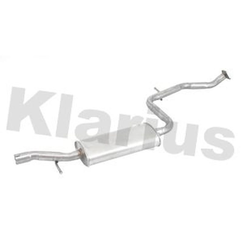 Klarius Box With Centre Pipe Centre fits Volvo S40 I 1995-2003 1.6 1.8 2.0