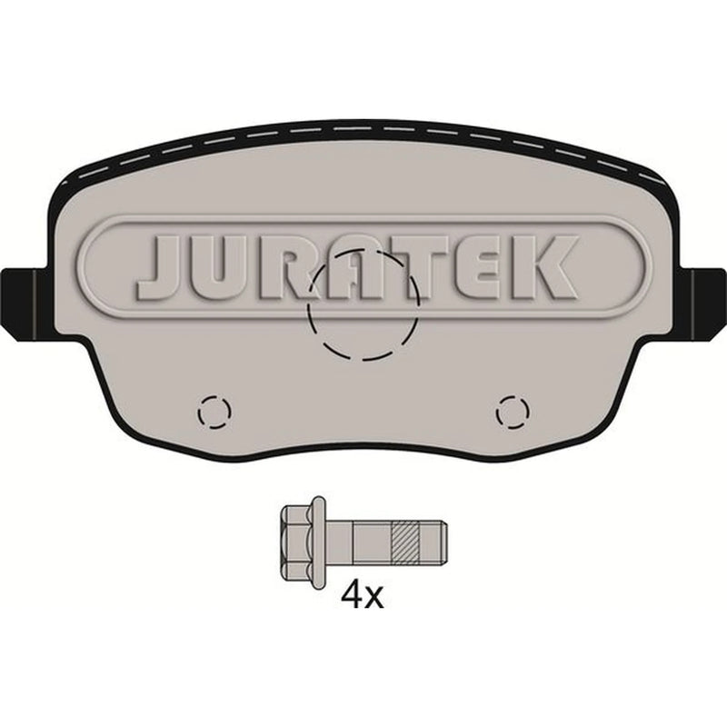 Juratek Front Brake Pad Set fits Seat Cordoba 2002-2009 1.2 1.4 1.6 1.9 2.0