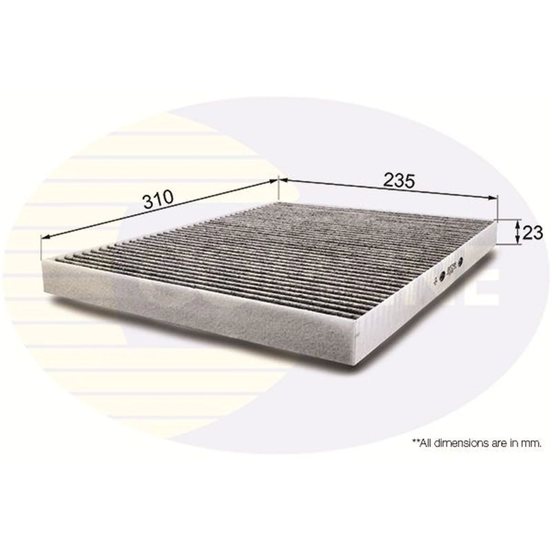 Comline Cabin Air Filter (Pollen Filter) fits Chrysler Voyager 2000-2008