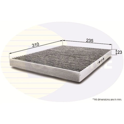 Comline Cabin Air Filter (Pollen Filter) fits Chrysler Voyager 2000-2008