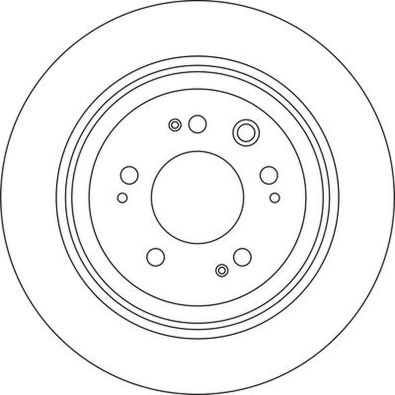 Abtex 2 x Solid Brake Discs fits Honda Accord VIII 2008-2015 2.2 2.4