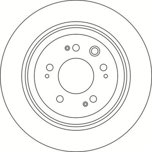 Abtex 2 x Solid Brake Discs fits Honda Accord VIII 2008-2015 2.2 2.4